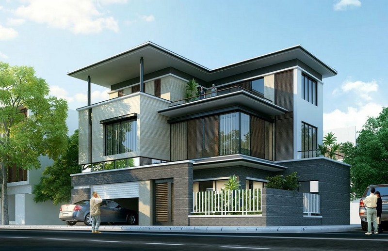 Mẫu nhà 4 tầng phong cách Hàn Quốc Mẫu nhà 4 tầng phong cách Hàn Quốc