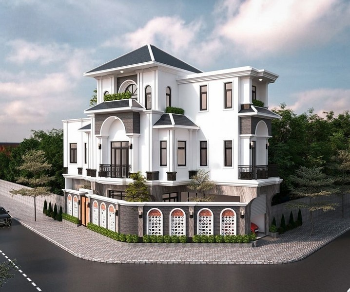 Mẫu nhà 4 tầng 2 mặt tiền Mẫu nhà 4 tầng 2 mặt tiền