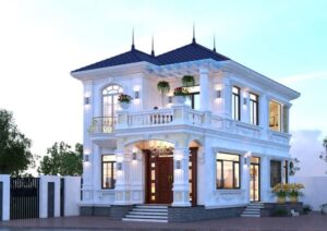 Mẫu biệt thự 2 tầng 100m2 hiện đại, cổ điển