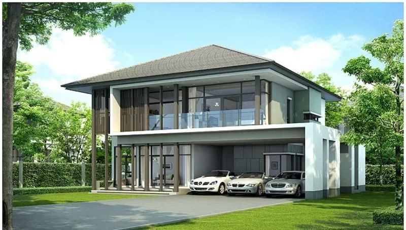 Biệt thự 400m2 thường có nhiều phong cách kiến trúc khác nhau và dễ dàng bố trí