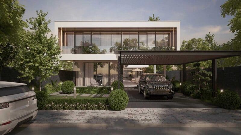 Mẫu thiết kế nhà biệt thự 2 tầng kiểu Rustic – Mộc mạc đầy nghệ thuật