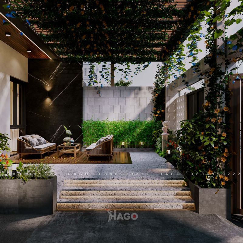 Biệt thự phong cách sân vườn