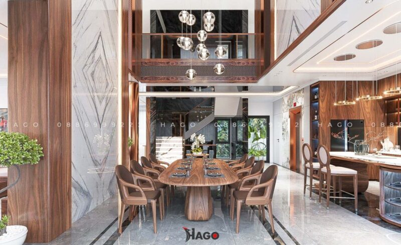 Mẫu biệt thự thông tầng phong cách cổ điển