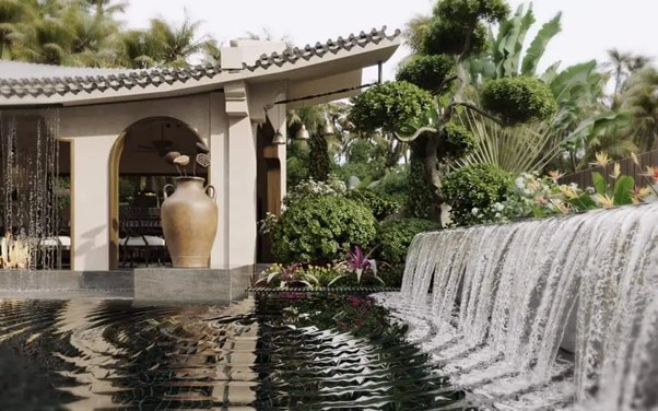 Thiết kế biệt thự sân vườn Indochine (phong cách Á Đông)